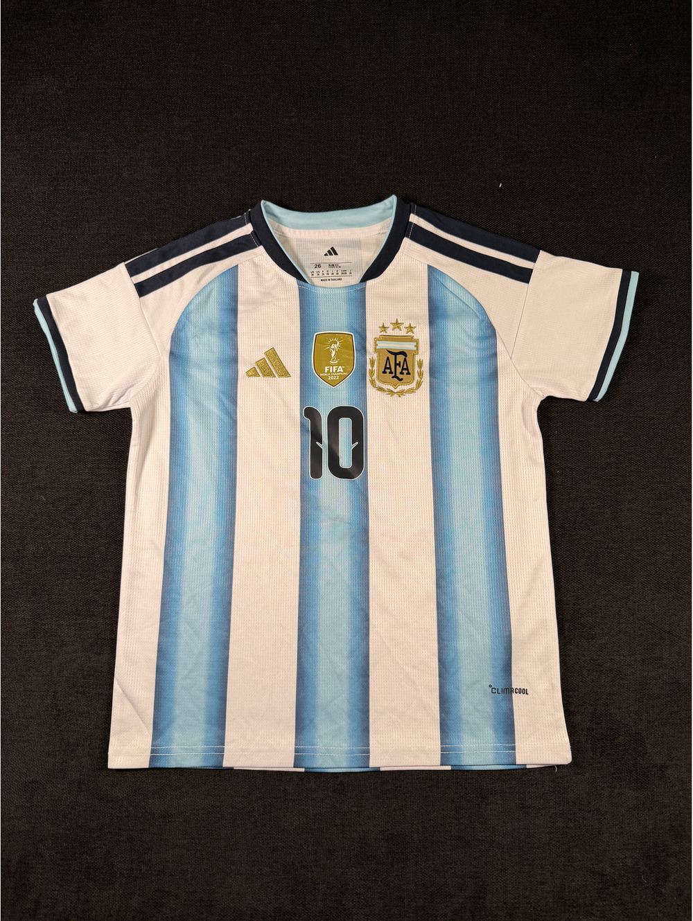 Argentina National Team Lionel Messi #10 Soccer Jersey 2021 Slim Fit, Size 26